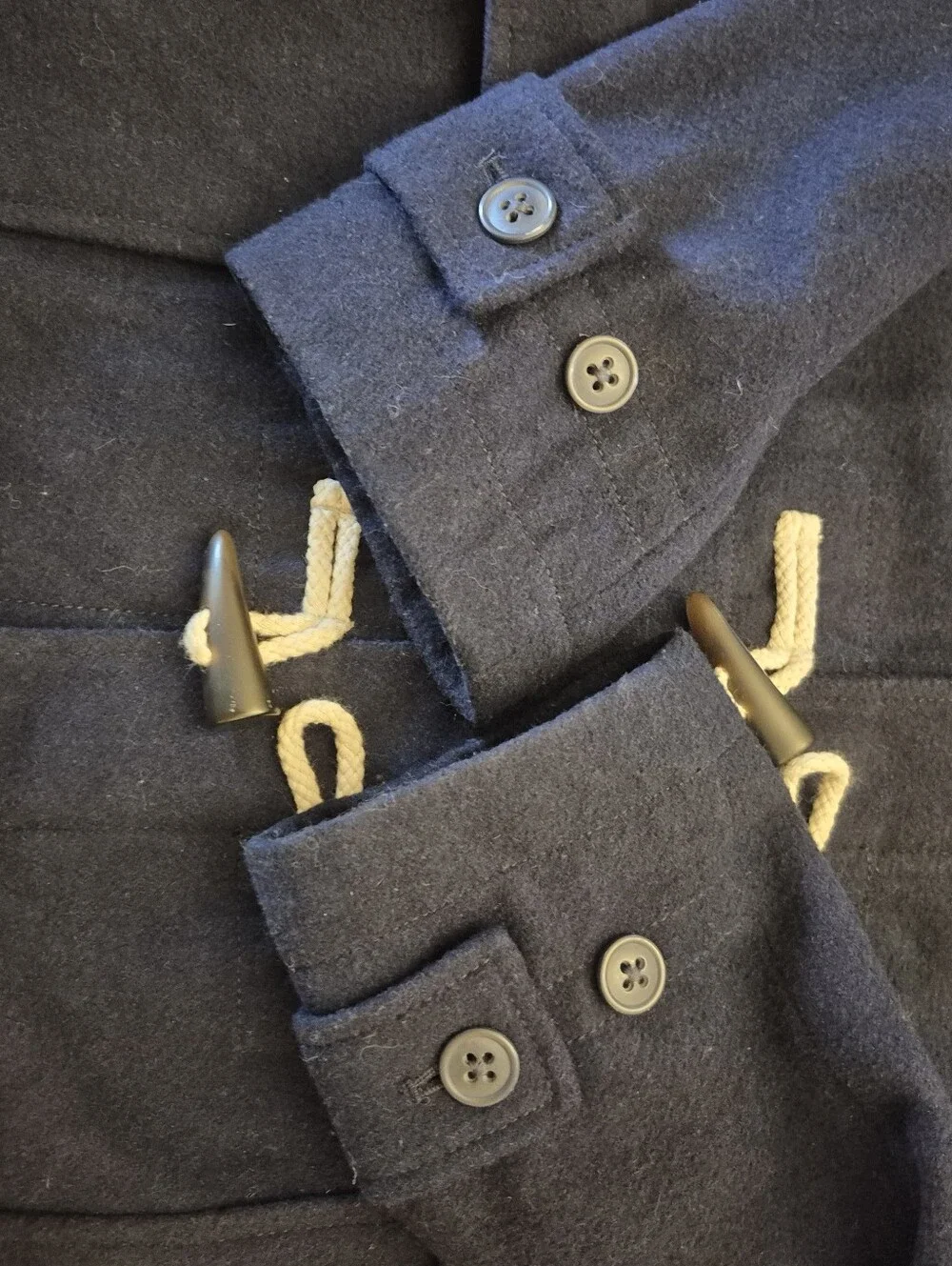 Gap Kids Navy Wool Blend Peacoat With Toggle Button Detail And Hood 13/14 XXL